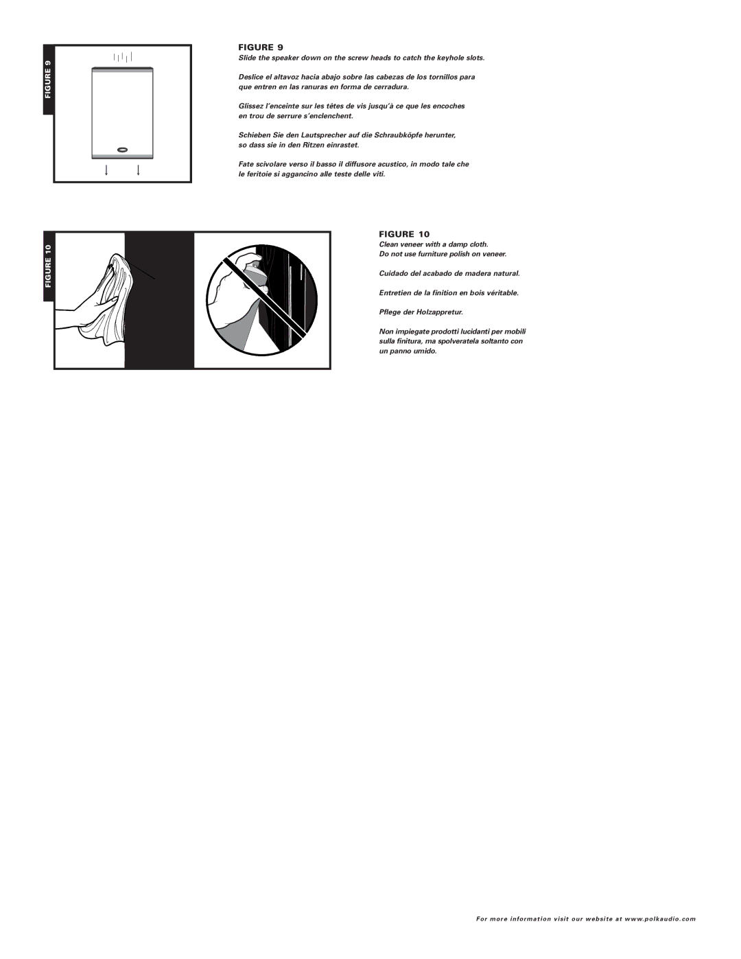 Polk Audio RM30, RM40 owner manual 