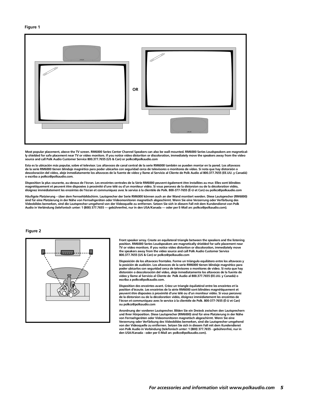 Polk Audio RM6000 owner manual 