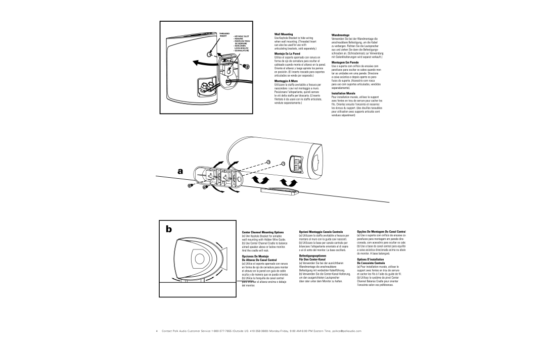 Polk Audio RM6800 manual UÊ9Ê- 