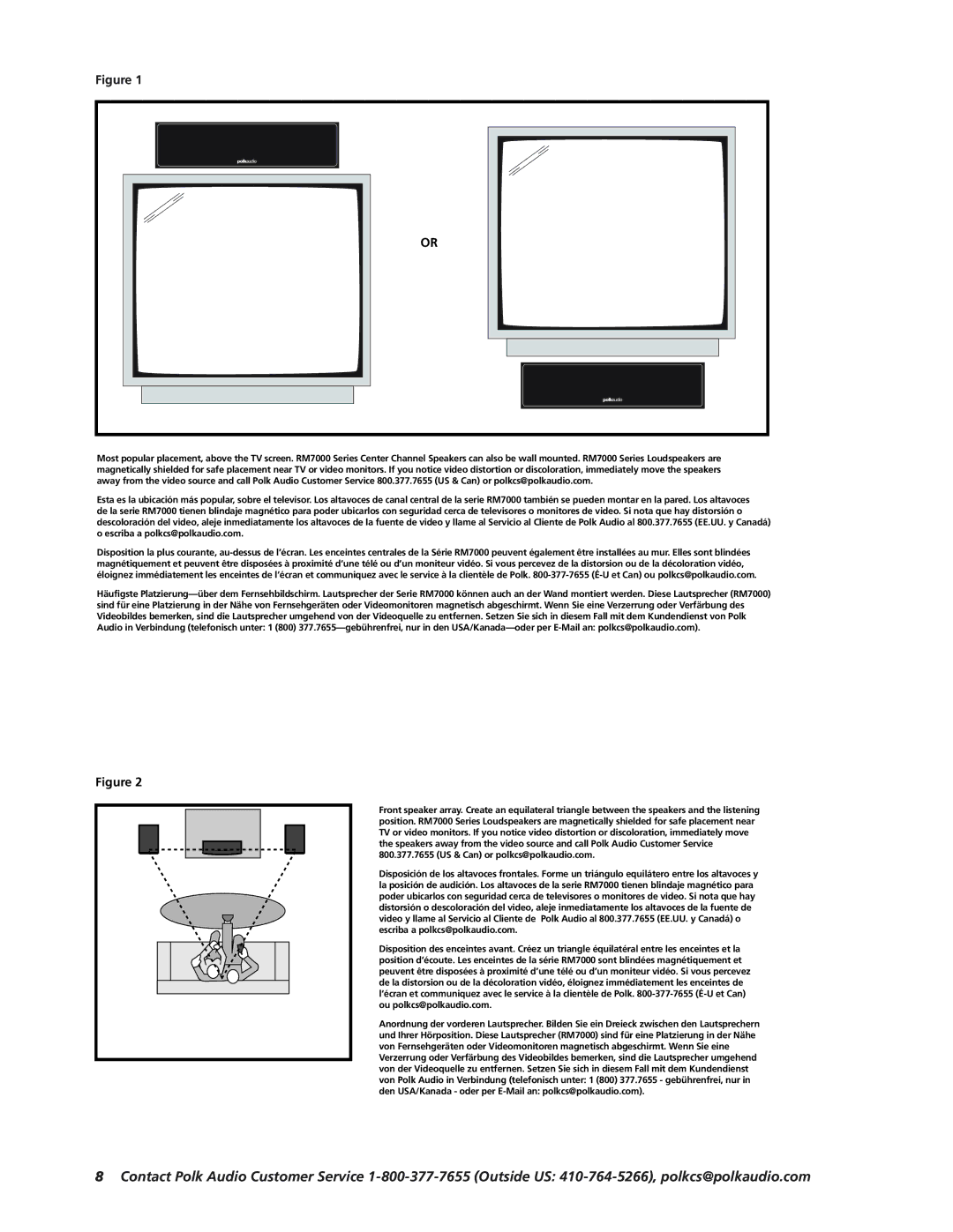 Polk Audio RM7200S owner manual 