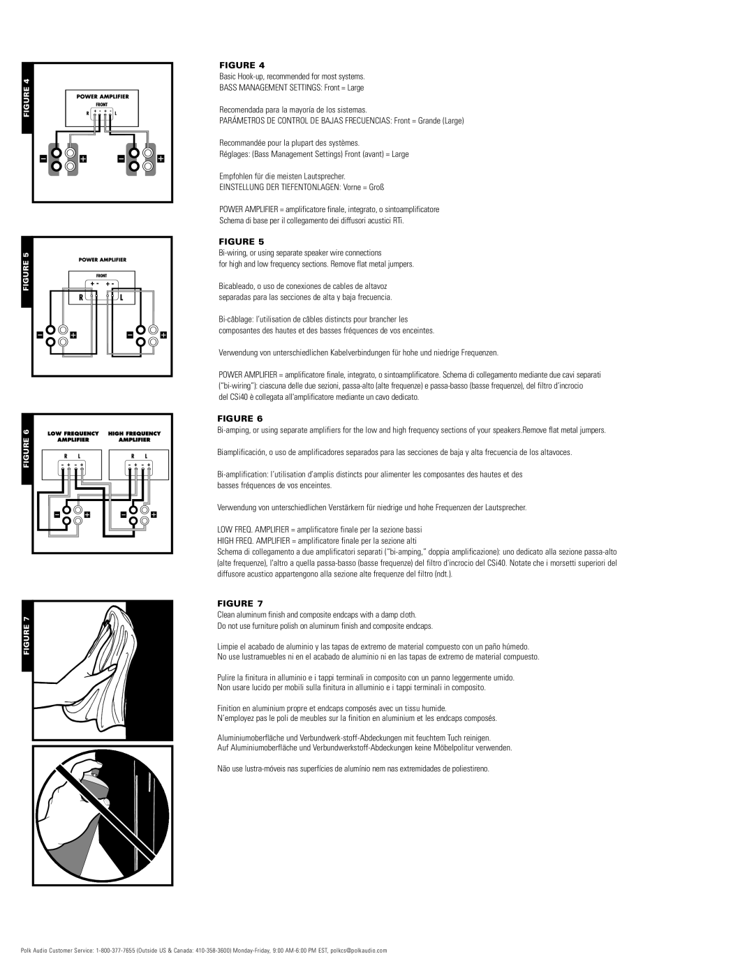 Polk Audio RM7400T RM40T owner manual 