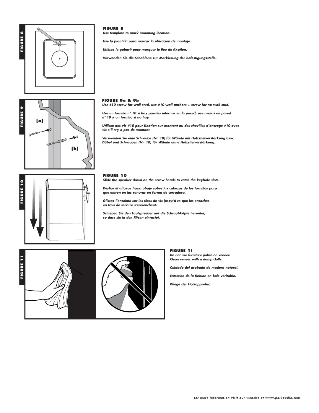 Polk Audio RTi150, RTI70, 38 owner manual 