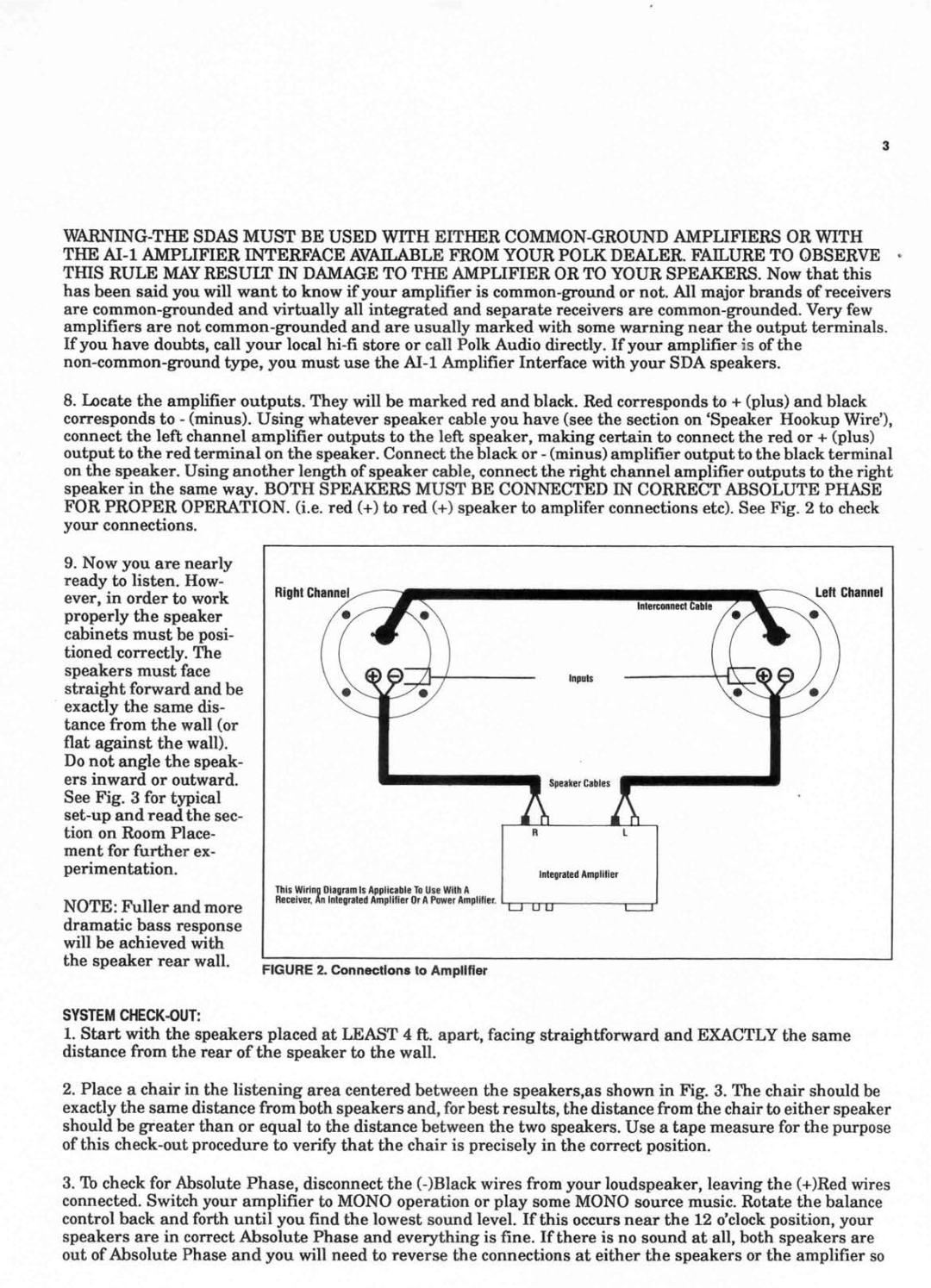 Polk Audio SDA manual 