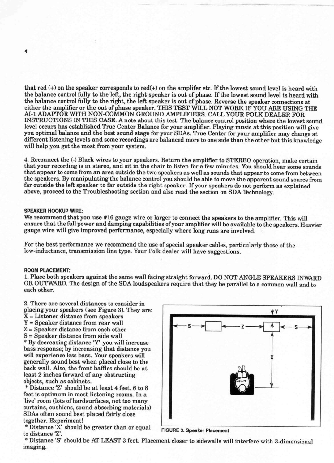 Polk Audio SDA manual 