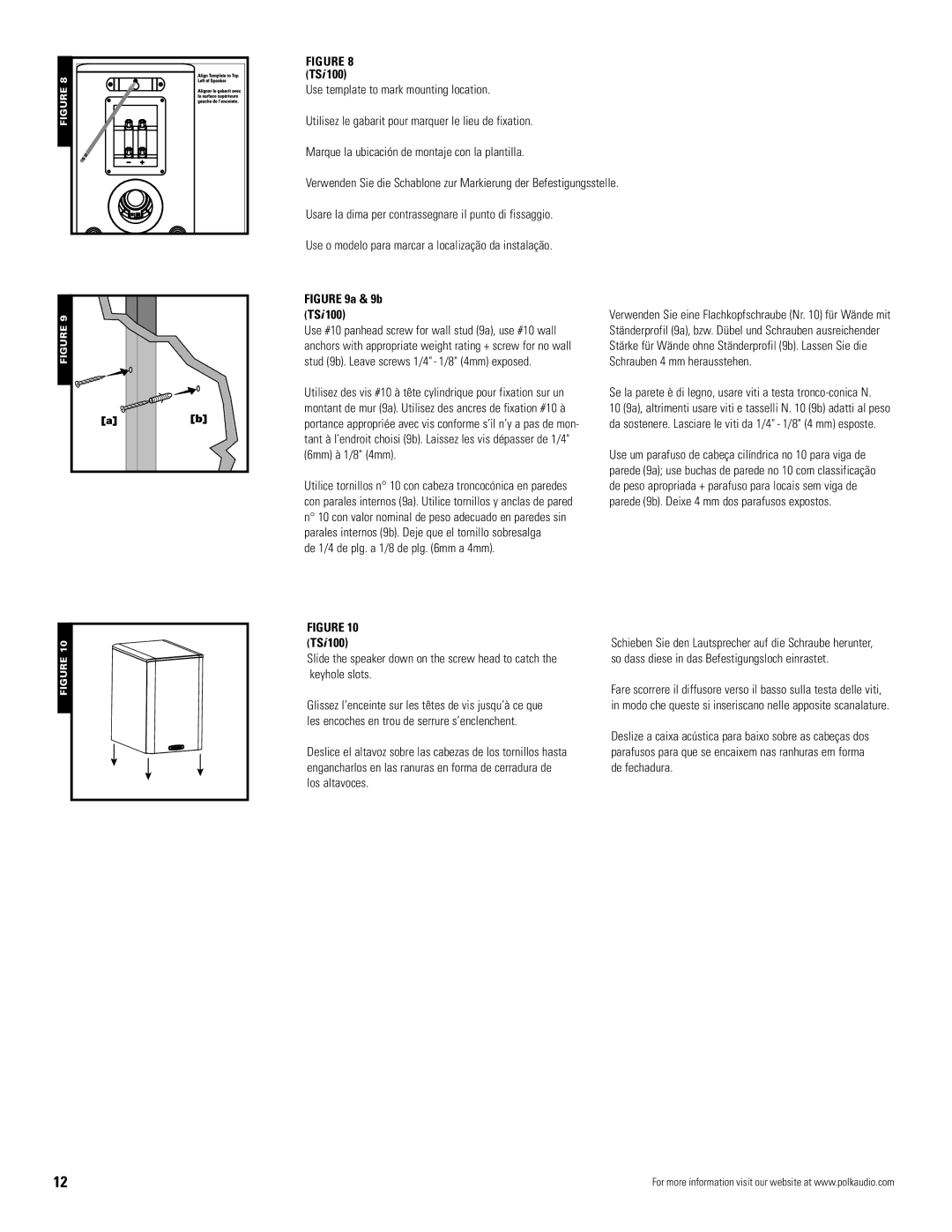 Polk Audio TSi 500 owner manual 