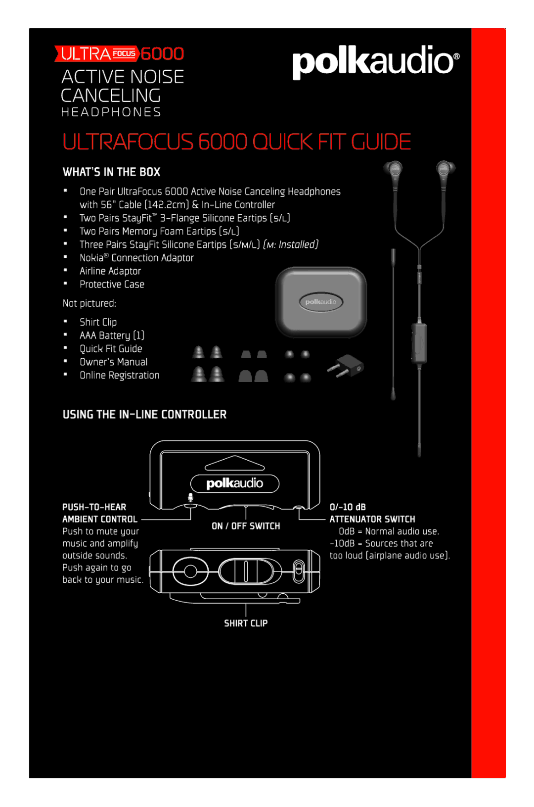 Polk Audio ULTRA FOCUS 6000 manual 