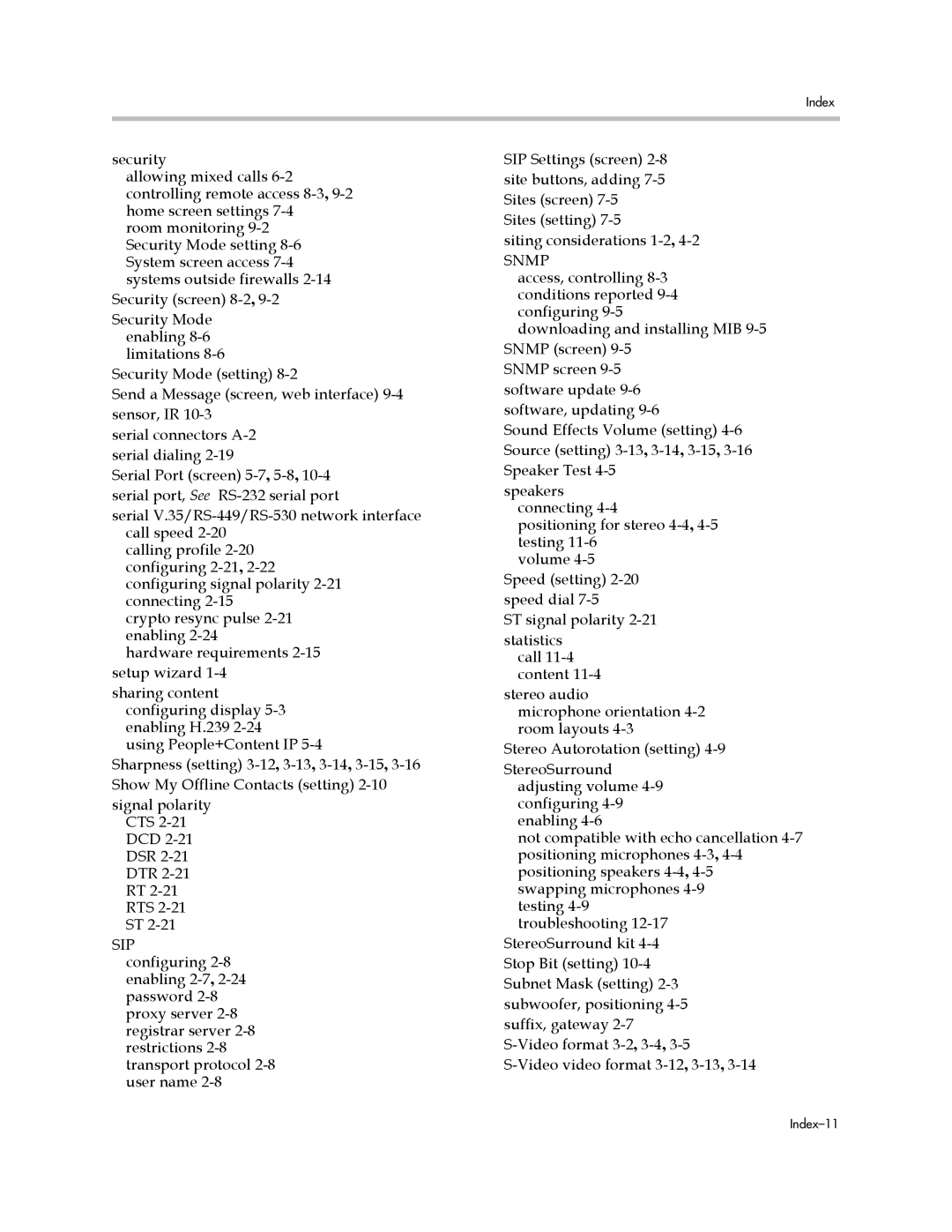 Polycom 1 manual Snmp 