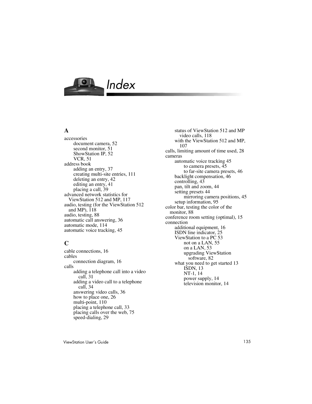 Polycom 128, 512, MP manual Index 