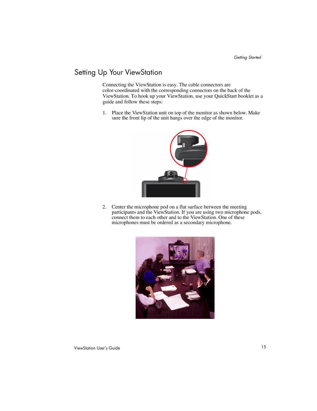 Polycom 128, 512, MP manual Setting Up Your ViewStation 