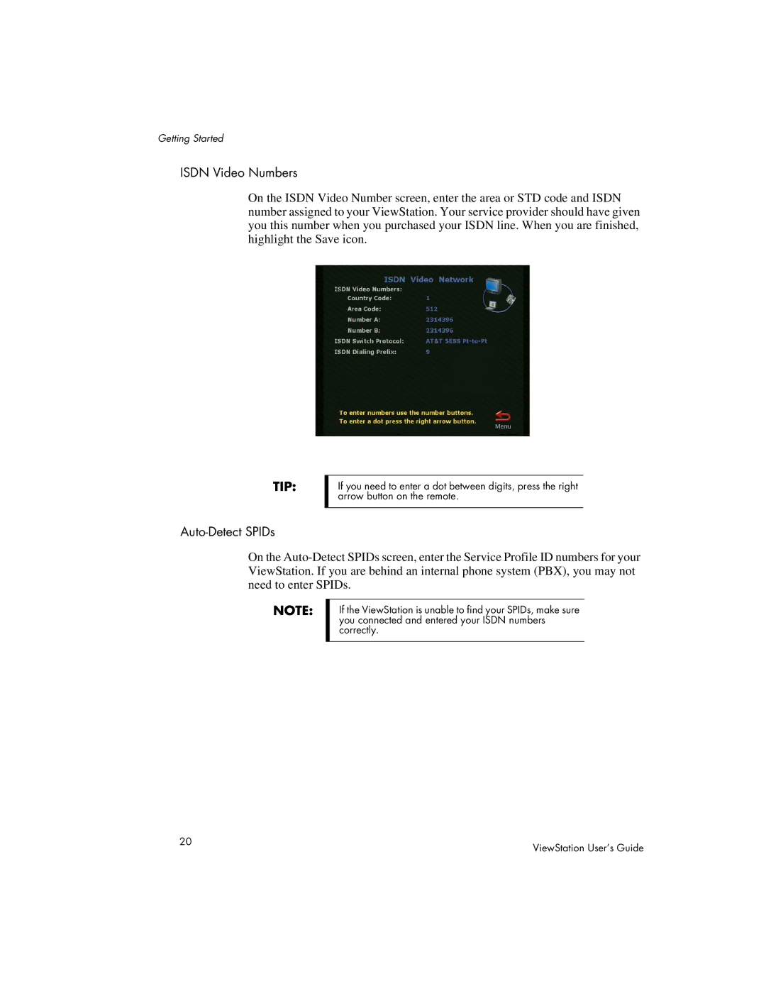 Polycom MP, 128, 512 manual Isdn Video Numbers 