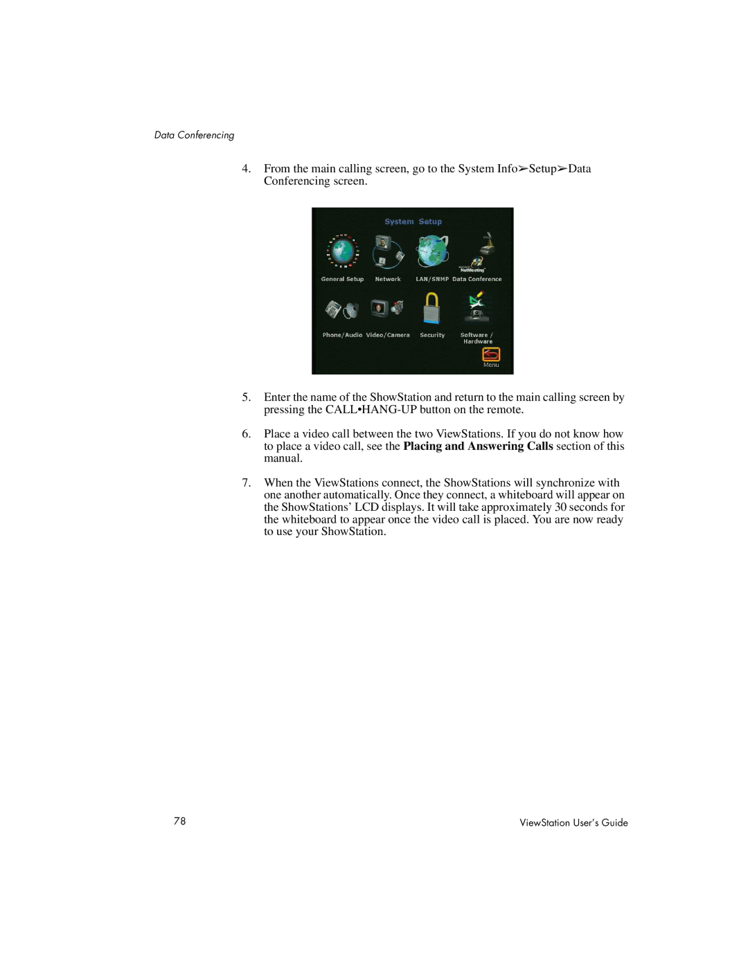 Polycom 128, 512, MP manual Data Conferencing 