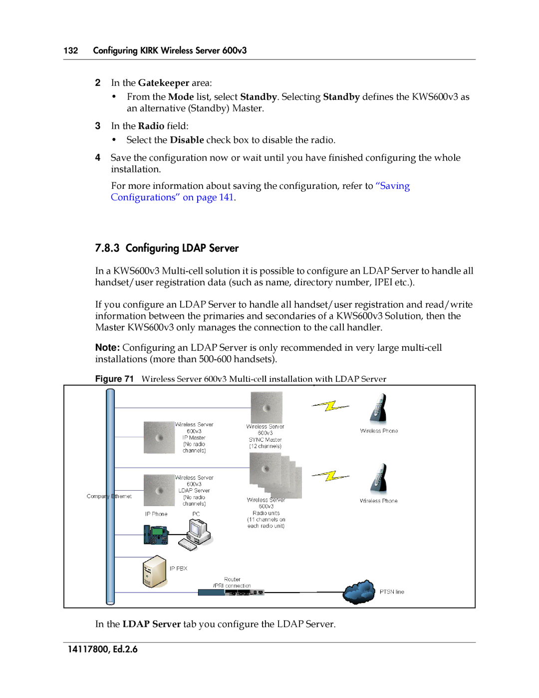 Polycom 14117800 manual Configuring Ldap Server, Ldap Server tab you configure the Ldap Server 