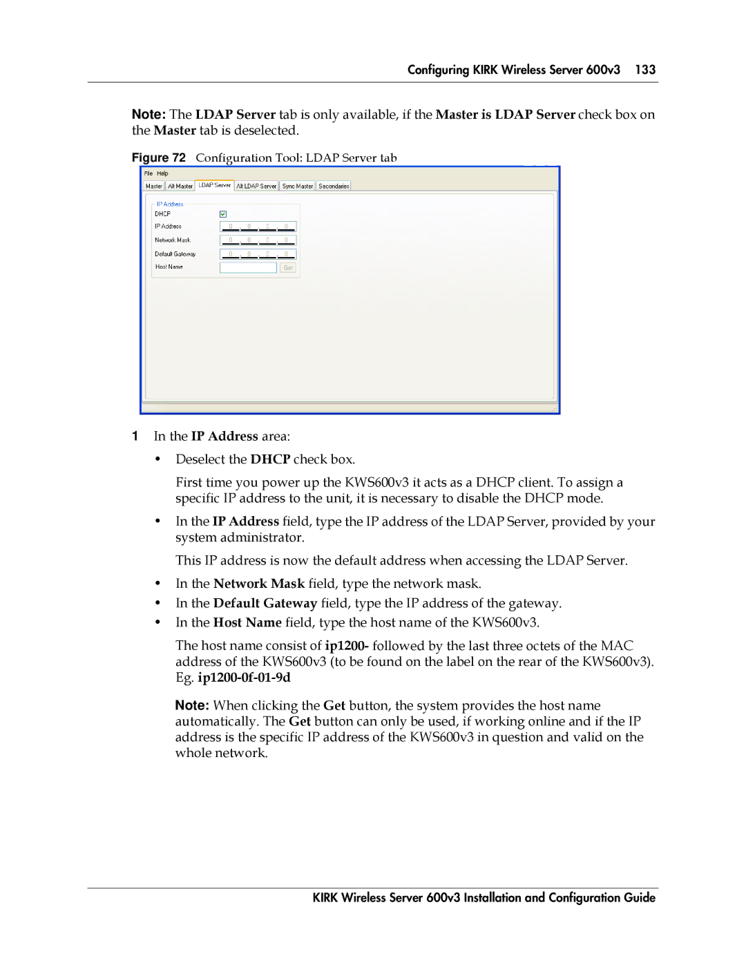 Polycom 14117800 manual Configuration Tool Ldap Server tab 