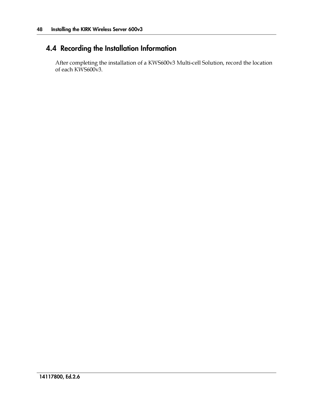 Polycom 14117800 manual Recording the Installation Information 