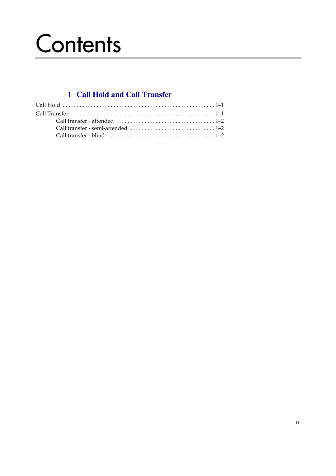 Polycom 1416 8711 manual Contents 