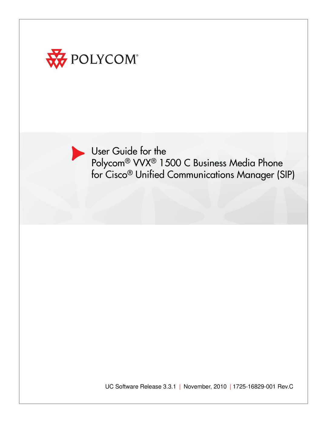 Polycom 1725-16829-001, 1500 C manual User Guide for 