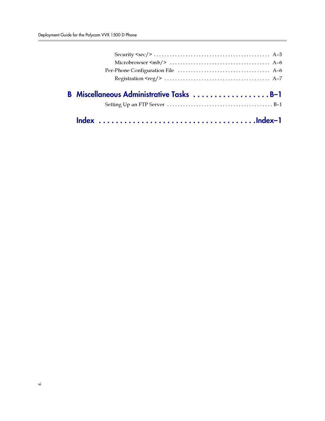 Polycom manual Deployment Guide for the Polycom VVX 1500 D Phone 