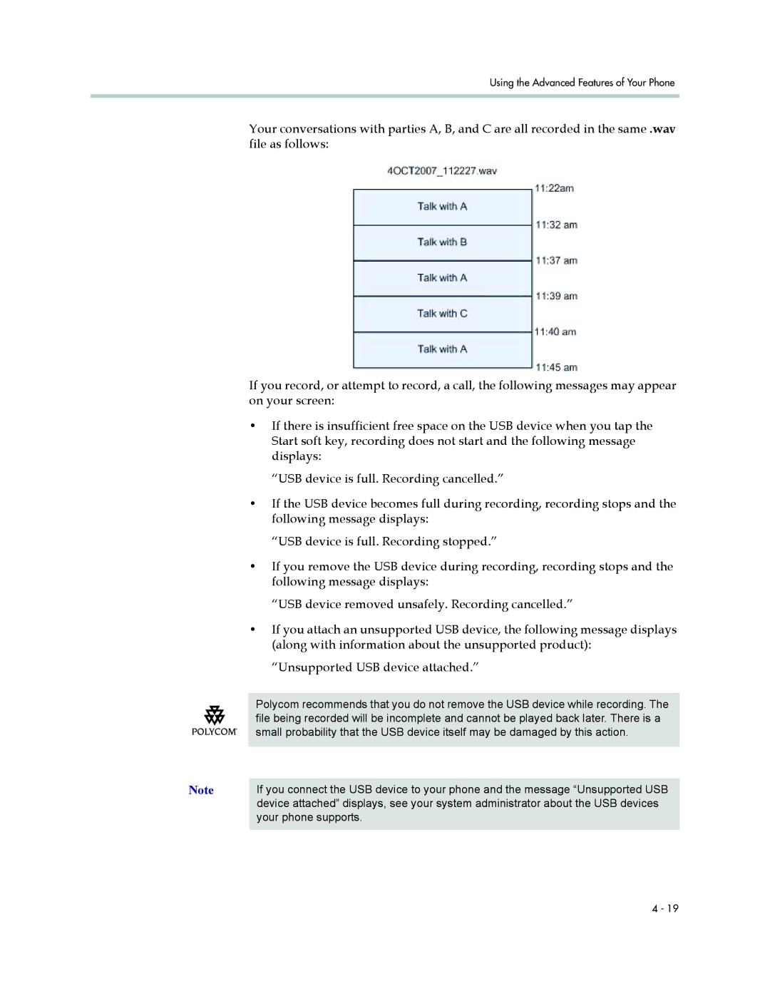 Polycom 1500 manual Using the Advanced Features of Your Phone 