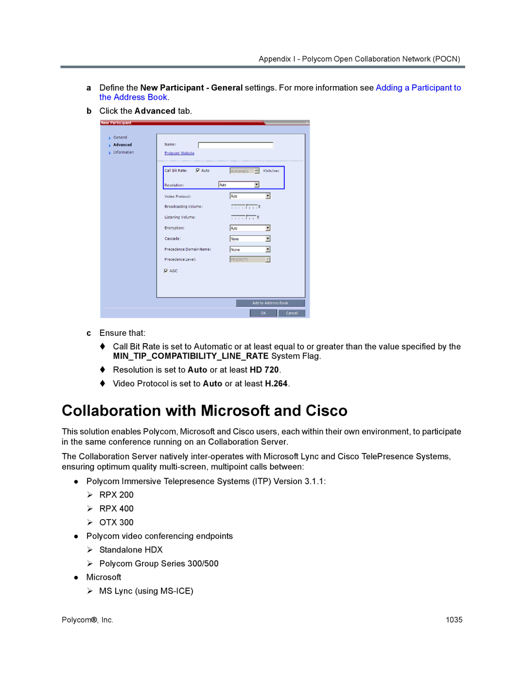 Polycom 1500/1800/2000/4000 manual Collaboration with Microsoft and Cisco 