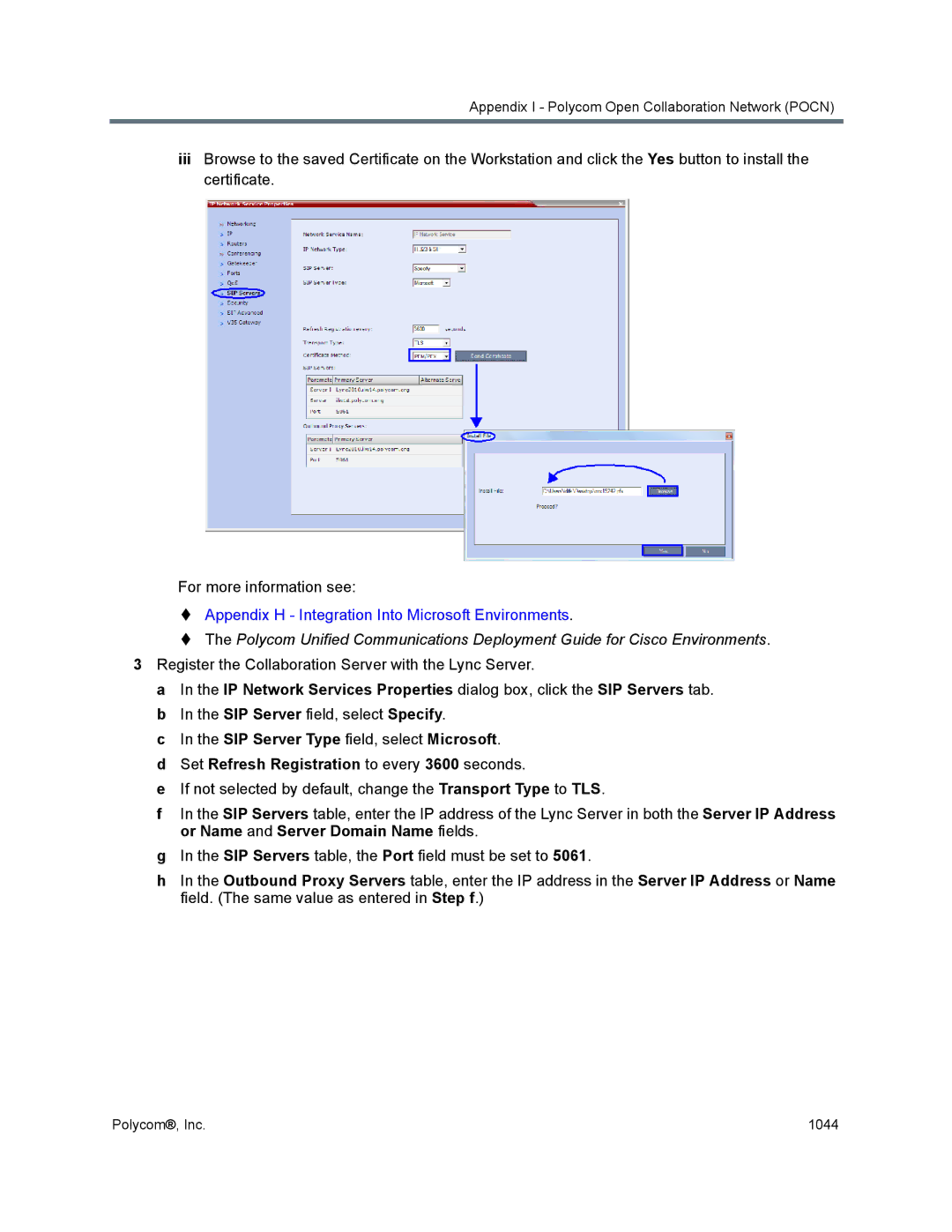 Polycom 1500/1800/2000/4000 manual  Appendix H Integration Into Microsoft Environments 