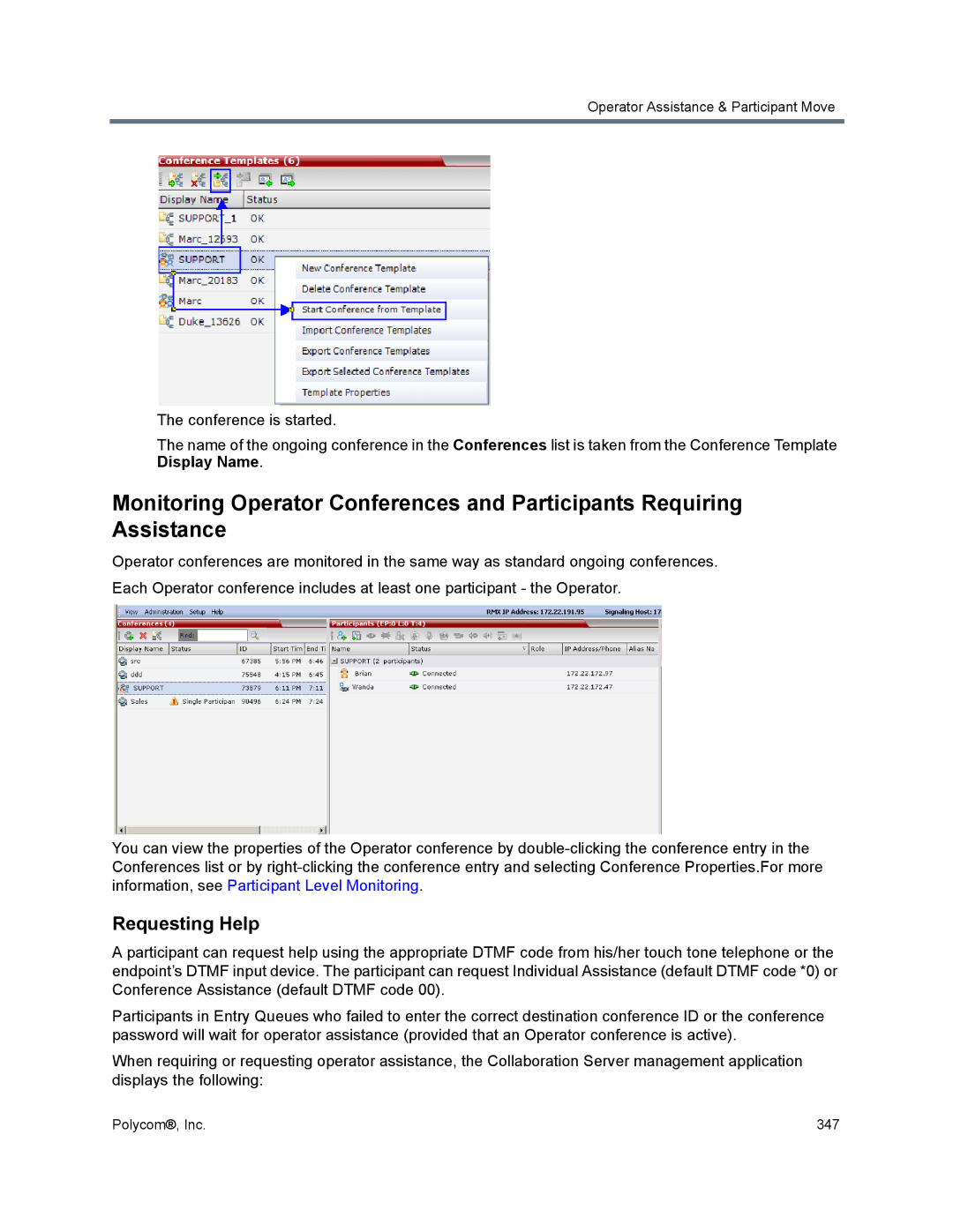 Polycom 1500/1800/2000/4000 manual Requesting Help 