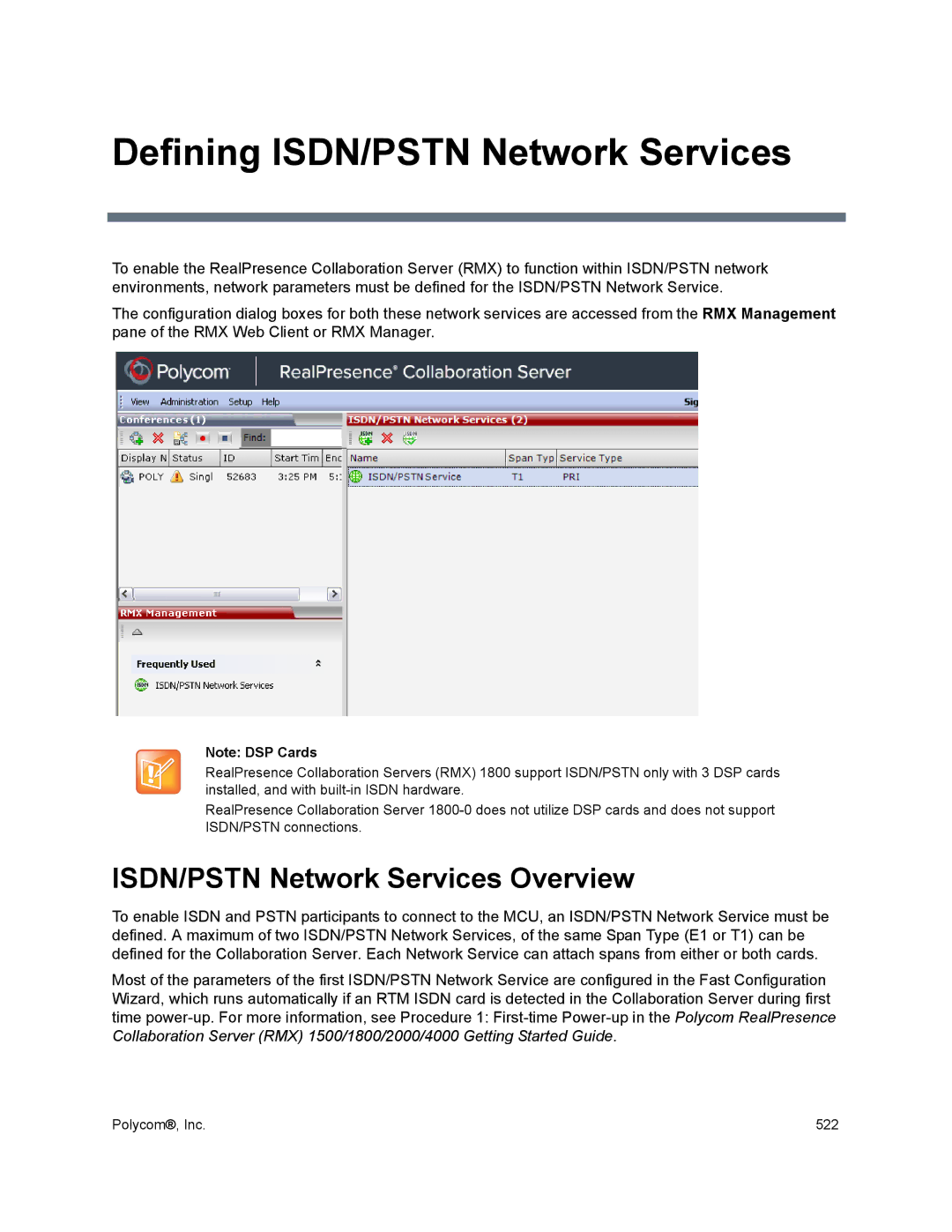 Polycom 1500/1800/2000/4000 manual Defining ISDN/PSTN Network Services, ISDN/PSTN Network Services Overview 