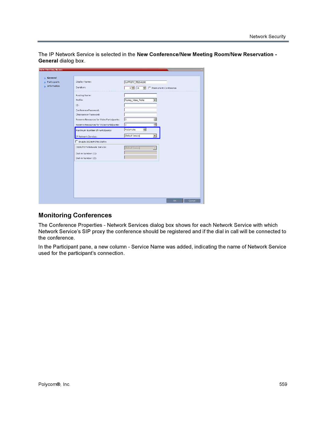 Polycom 1500/1800/2000/4000 manual Monitoring Conferences 