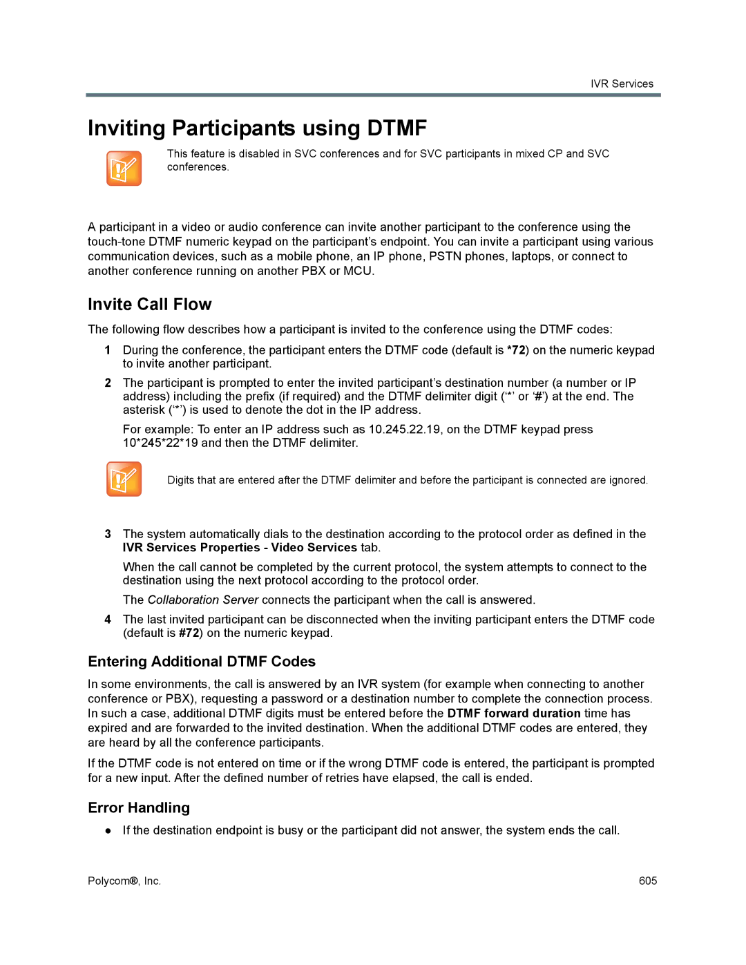 Polycom 1500/1800/2000/4000 manual Inviting Participants using Dtmf, Invite Call Flow, Entering Additional Dtmf Codes 