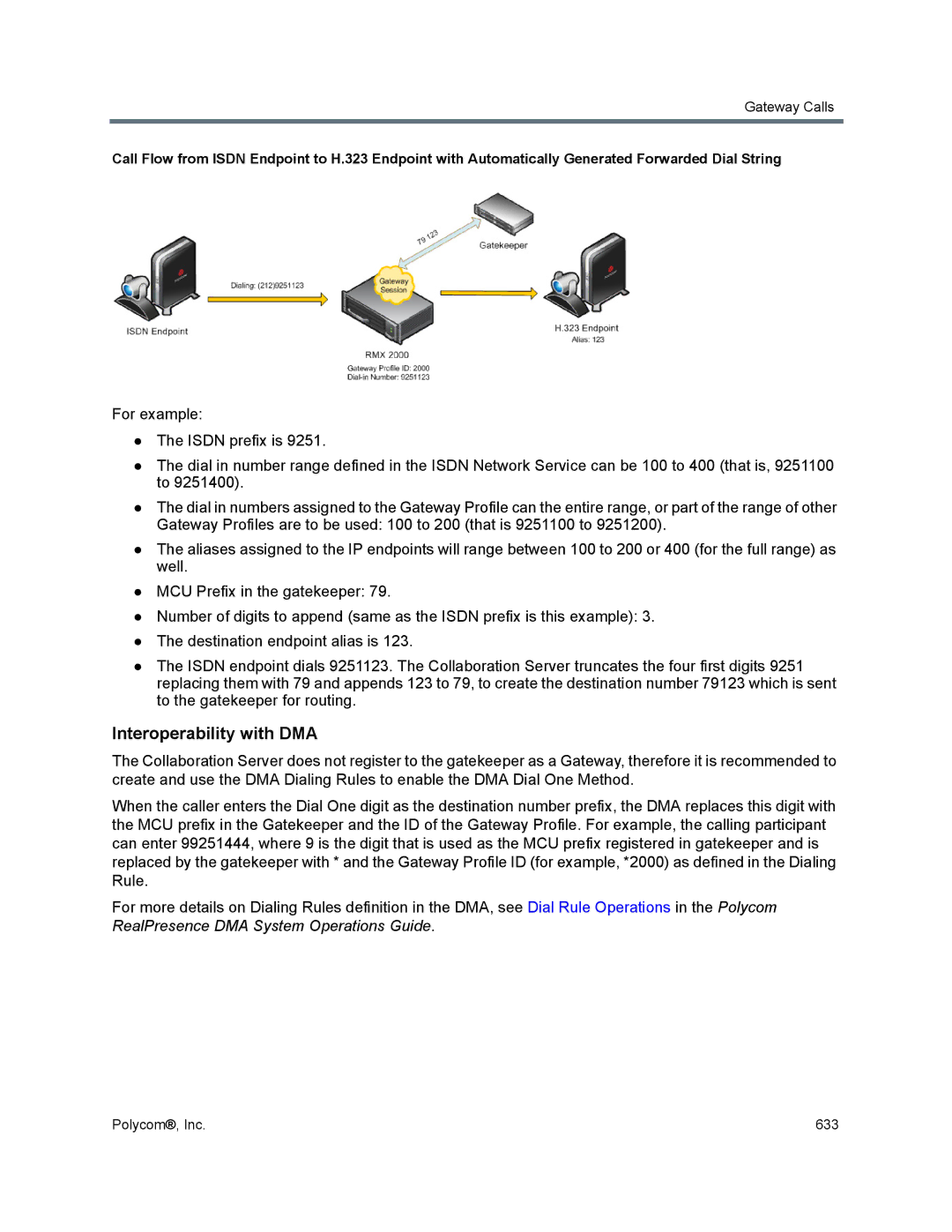 Polycom 1500/1800/2000/4000 manual Interoperability with DMA 