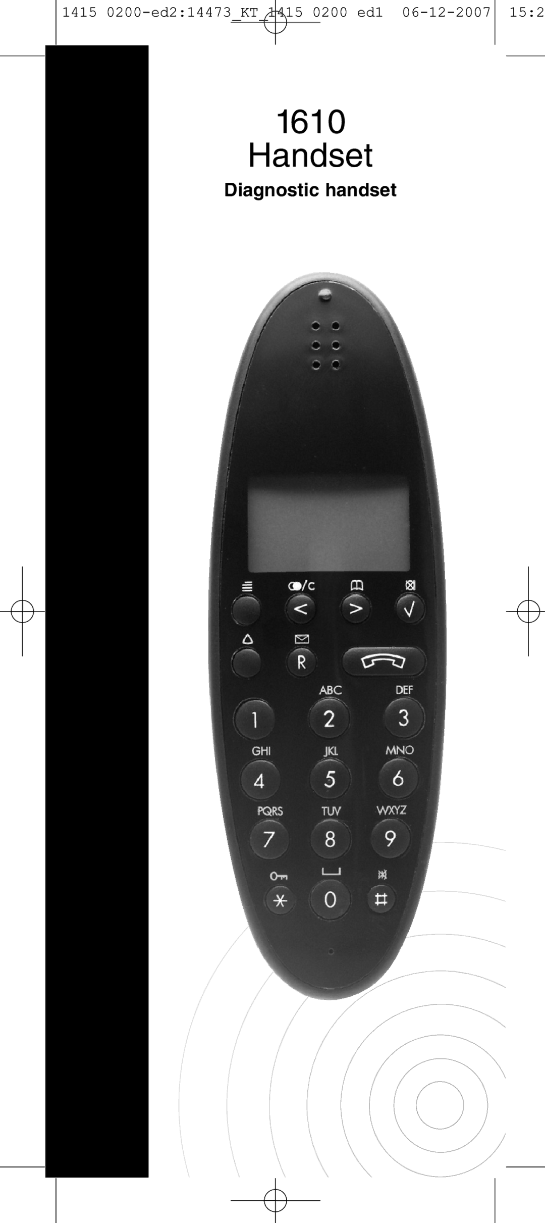 Polycom 1610 manual Handset, Diagnostic handset 