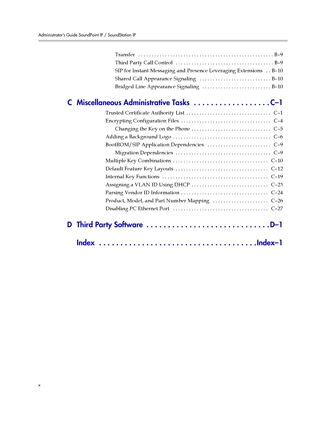 Polycom 1725-11530-310 manual Administrator’s Guide SoundPoint IP / SoundStation IP 