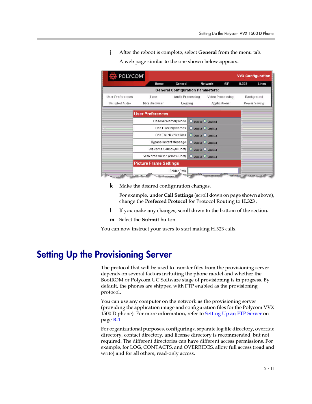 Polycom 1725-16823-001 manual Setting Up the Provisioning Server 