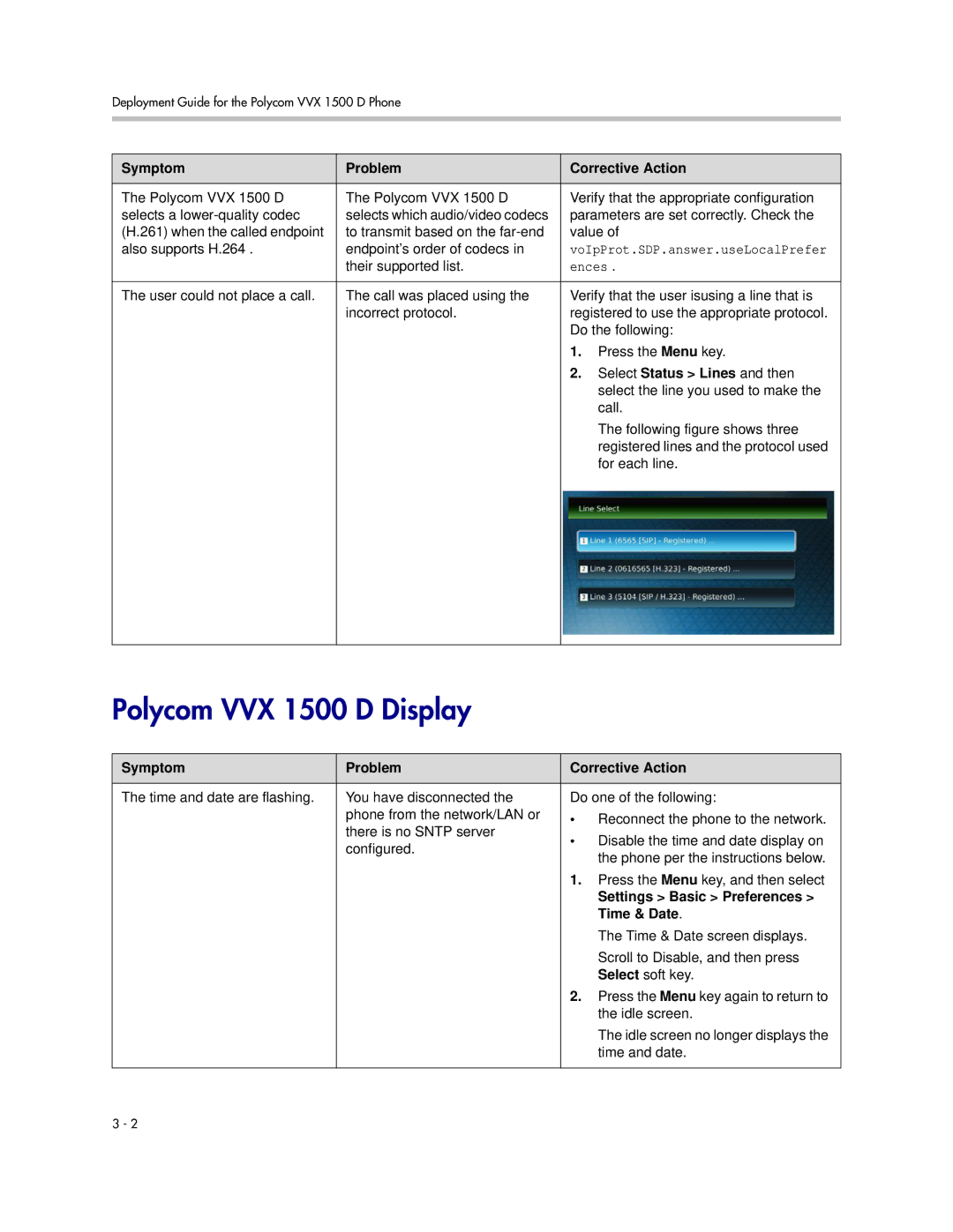 Polycom 1725-16823-001 manual Polycom VVX 1500 D Display, Ences 