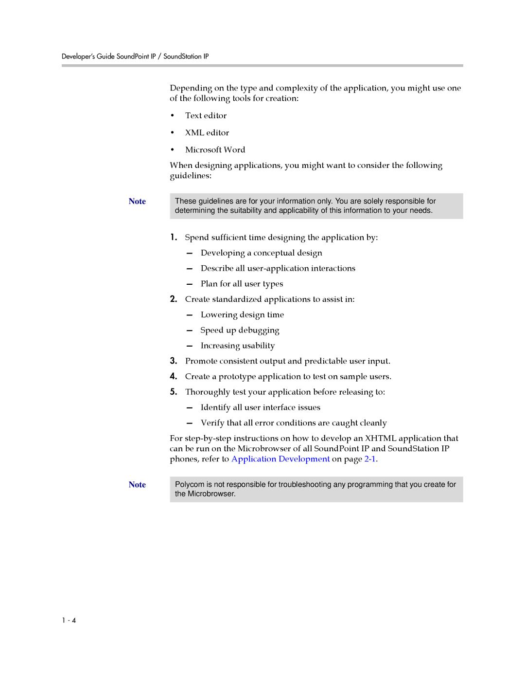 Polycom 1725-17693-210 Rev. A manual Microbrowser 