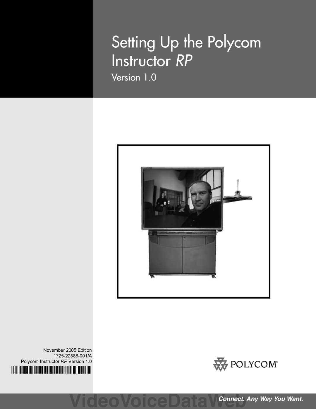 Polycom 1725-22886-001/A manual Setting Up the Polycom Instructor RP 