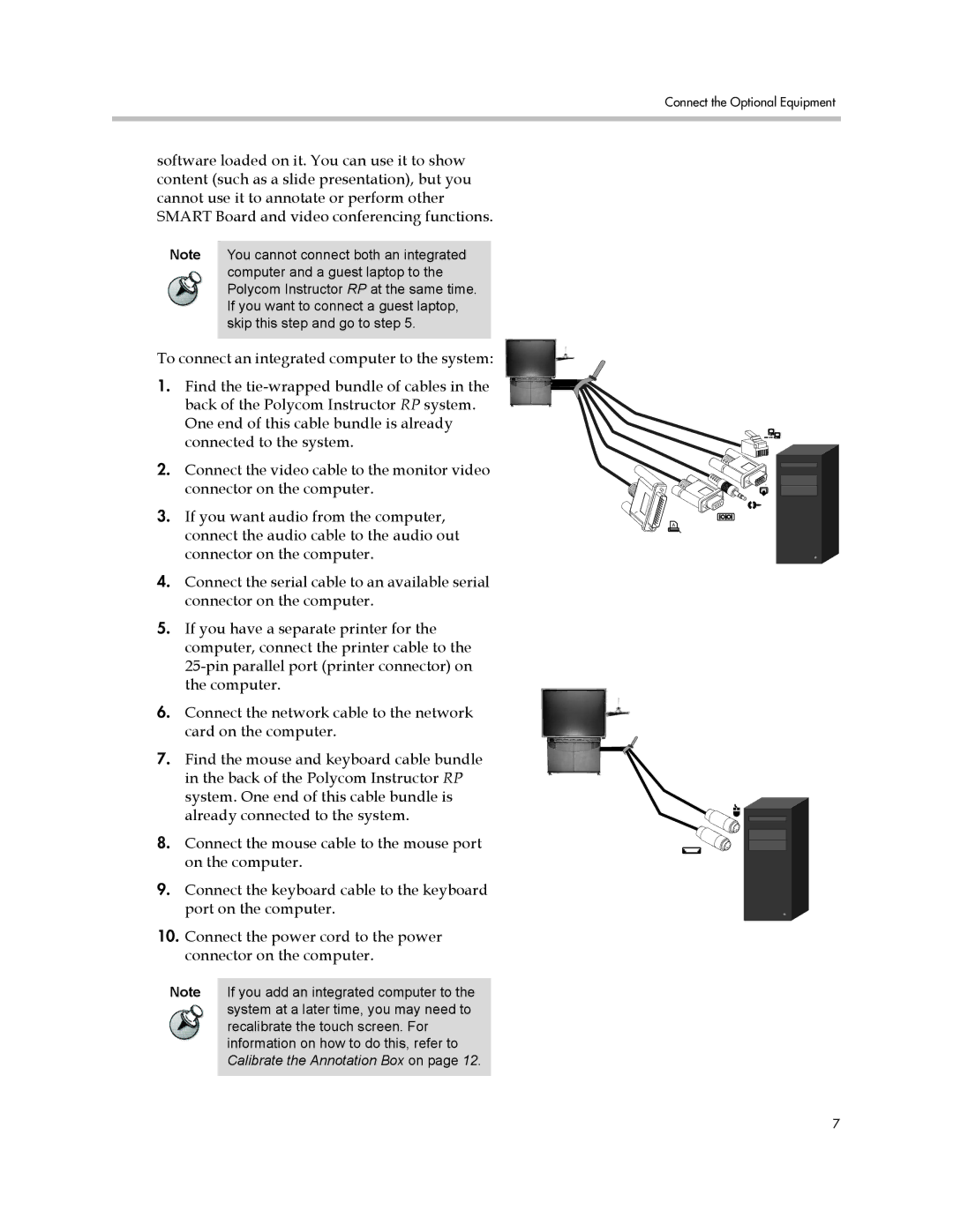 Polycom 1725-22886-001/A manual Connect the Optional Equipment 