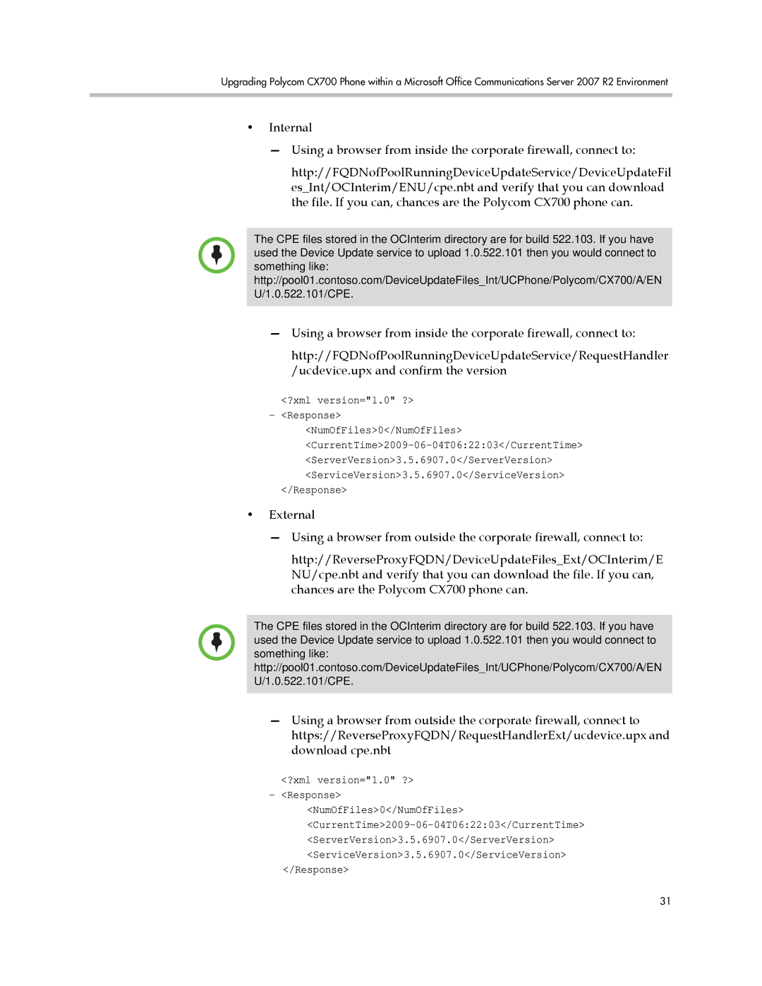 Polycom 1725-31424-001 manual ?xml version=1.0 ? Response 