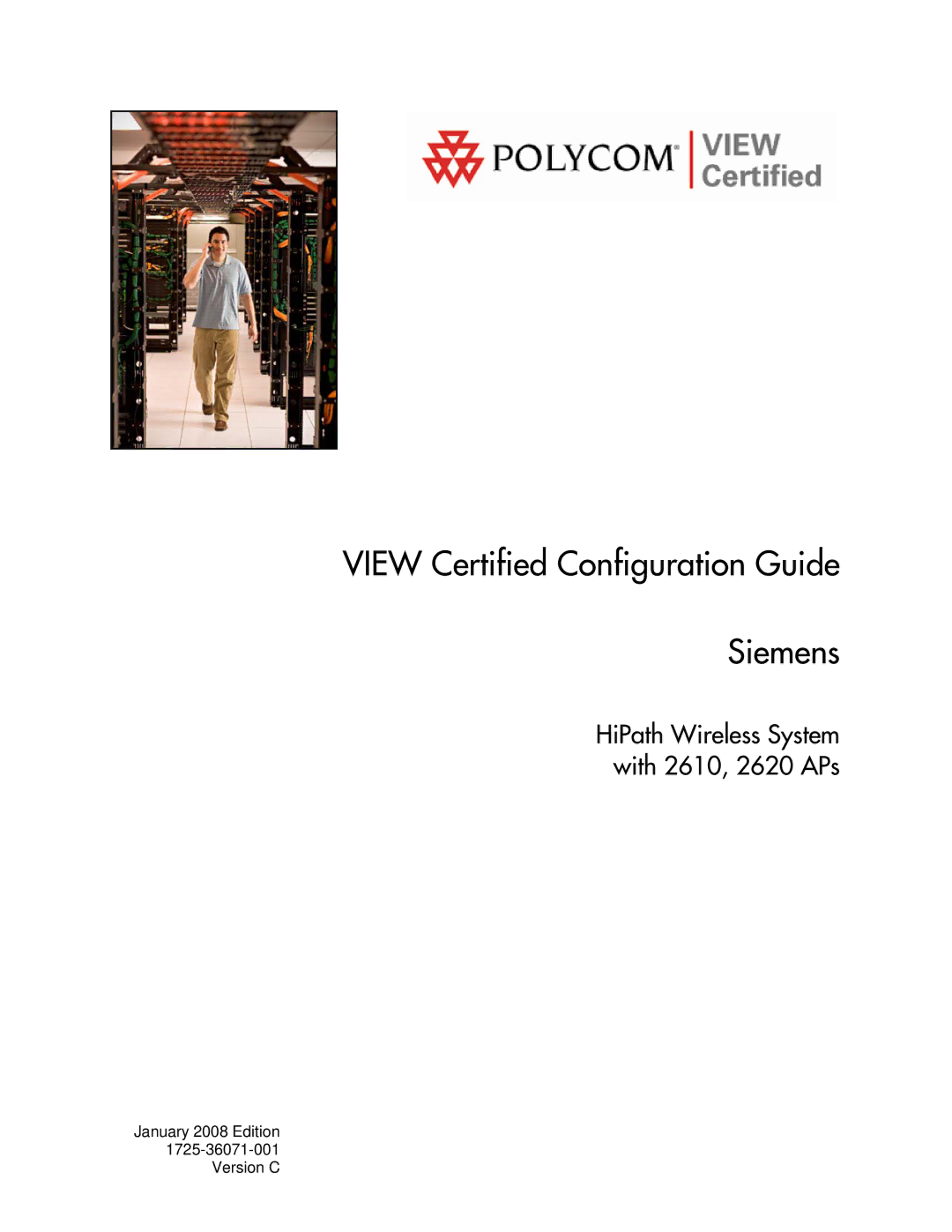 Polycom 1725-36071-001 manual View Certified Configuration Guide Siemens 