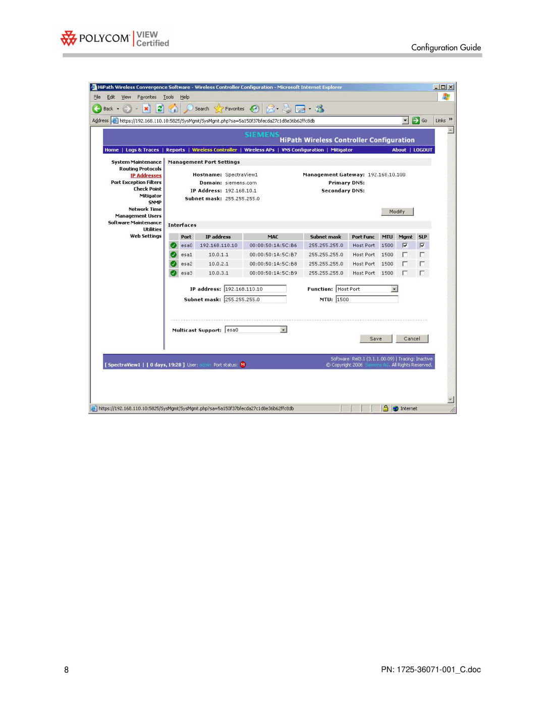 Polycom 1725-36071-001 manual Configuration Guide 