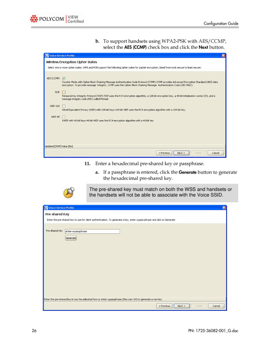 Polycom 1725-36082-001 manual Configuration Guide 