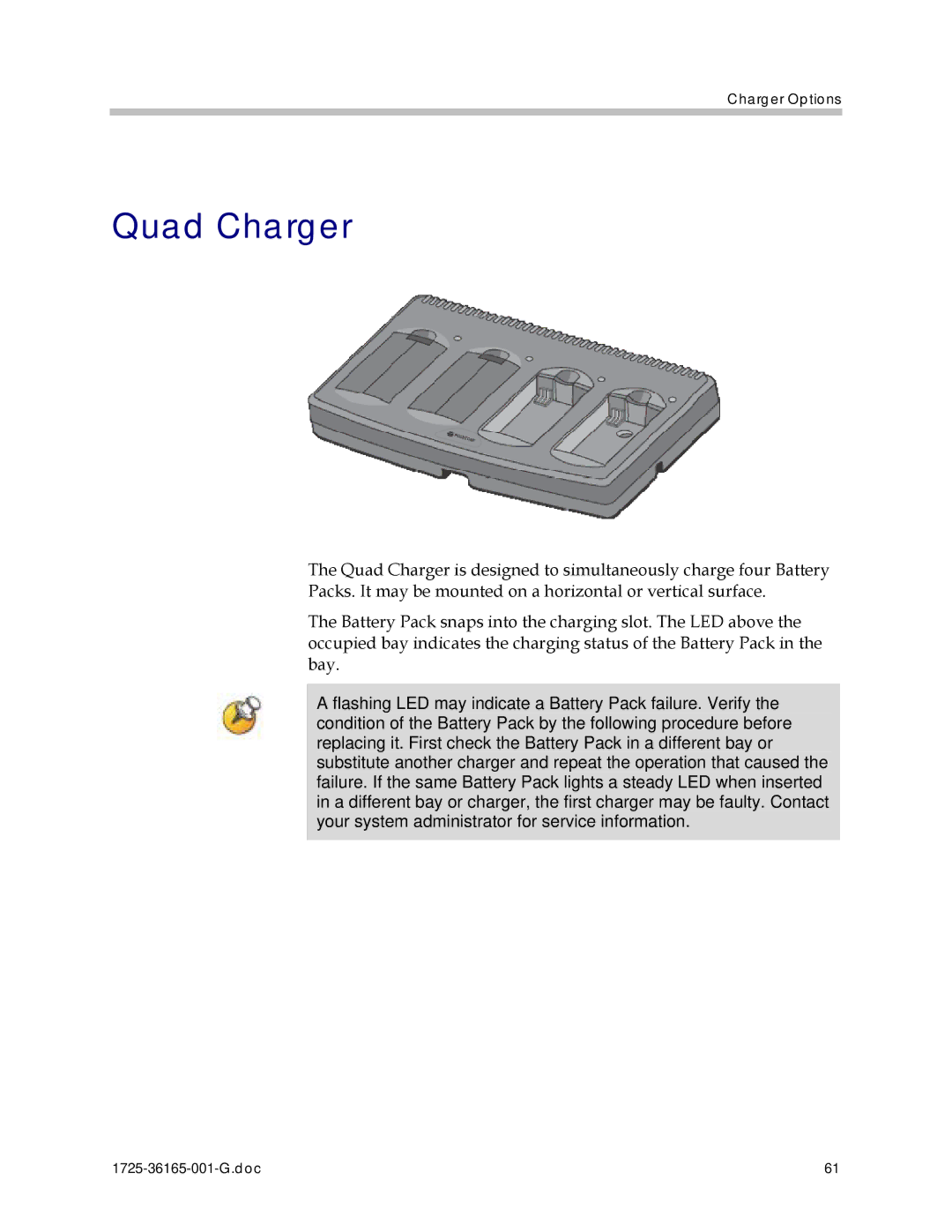 Polycom 1725-36165-001 manual Quad Charger 