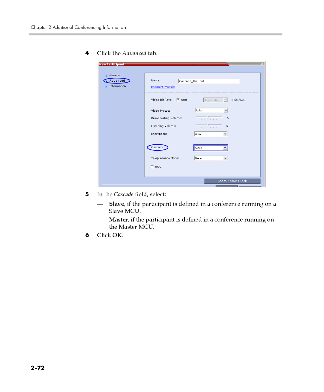 Polycom 2000/4000 manual Additional Conferencing Information 