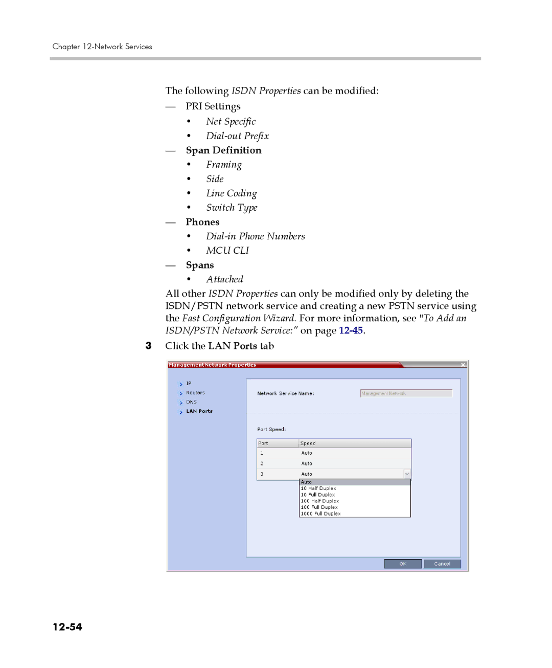 Polycom 2000/4000 manual Span Definition, Phones, Spans, 12-54 