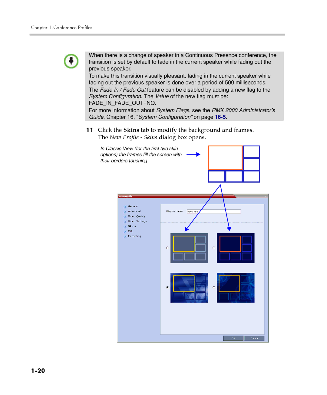 Polycom 2000/4000 manual Conference Profiles 