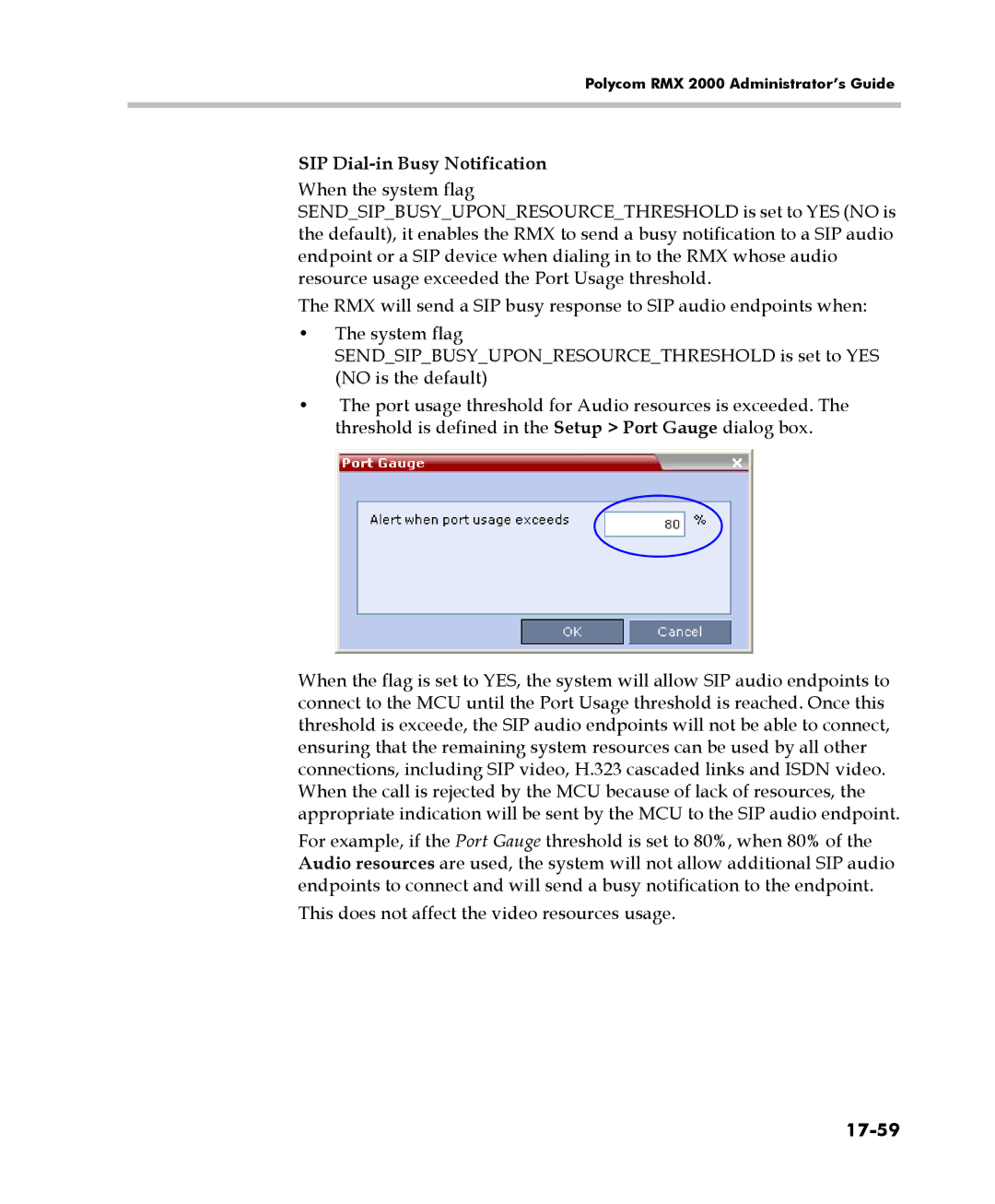 Polycom 2000/4000 manual SIP Dial-in Busy Notification, 17-59 