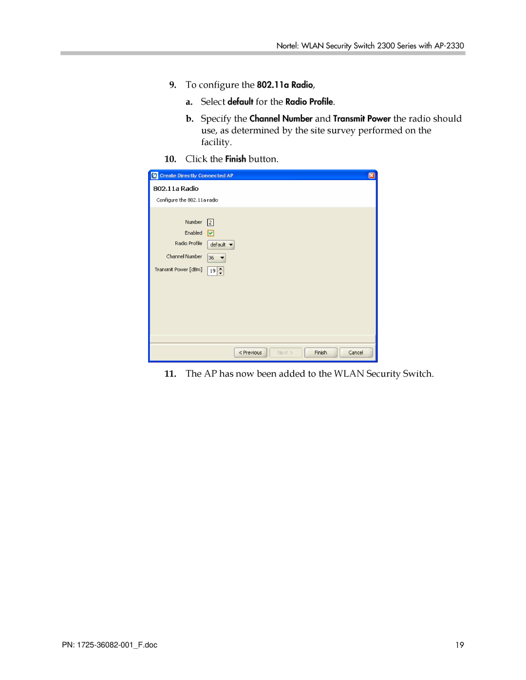 Polycom 2300 manual To configure the 802.11a Radio 