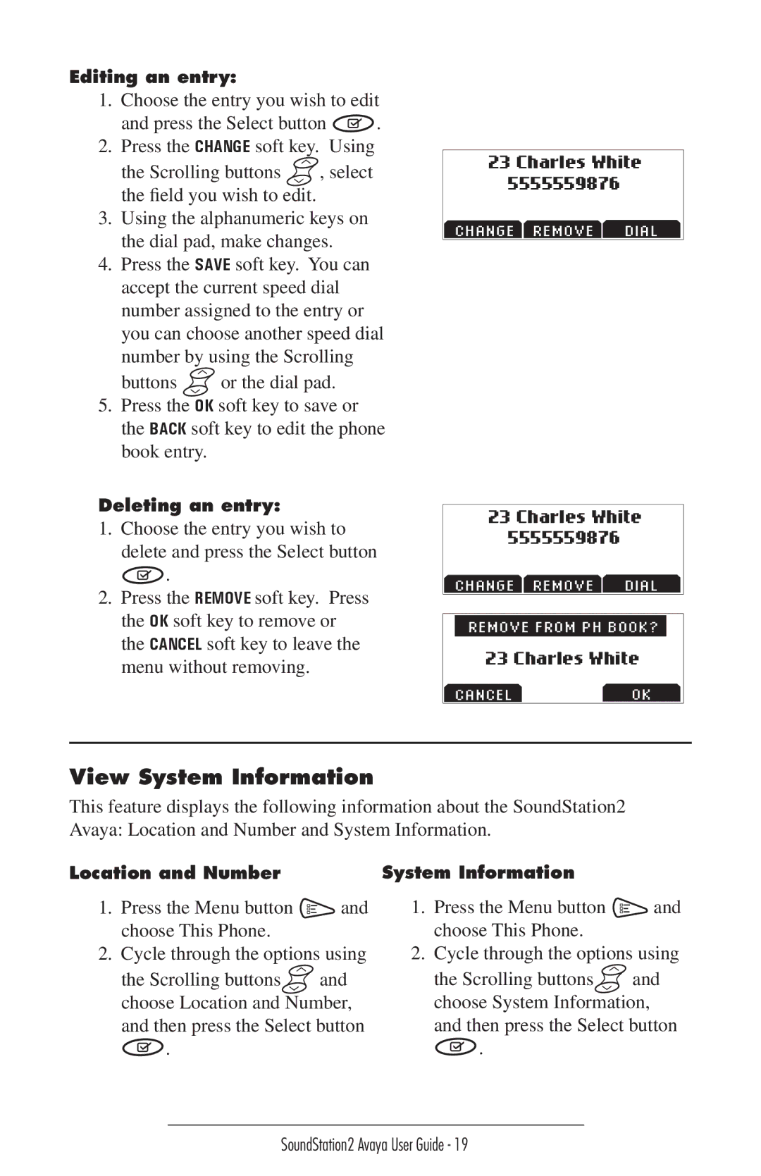 Polycom 2490 manual View System Information 