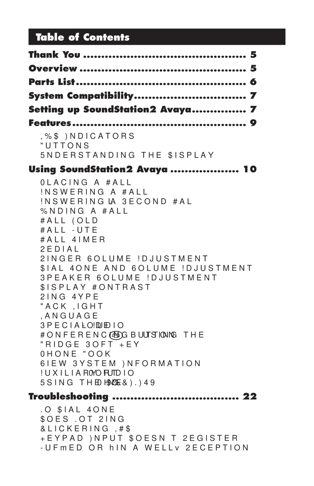 Polycom 2490 manual Table of Contents 