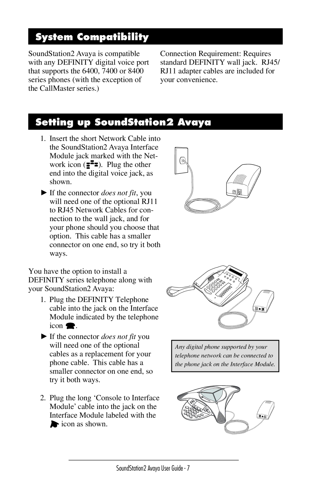 Polycom 2490 manual System Compatibility, Setting up SoundStation2 Avaya 