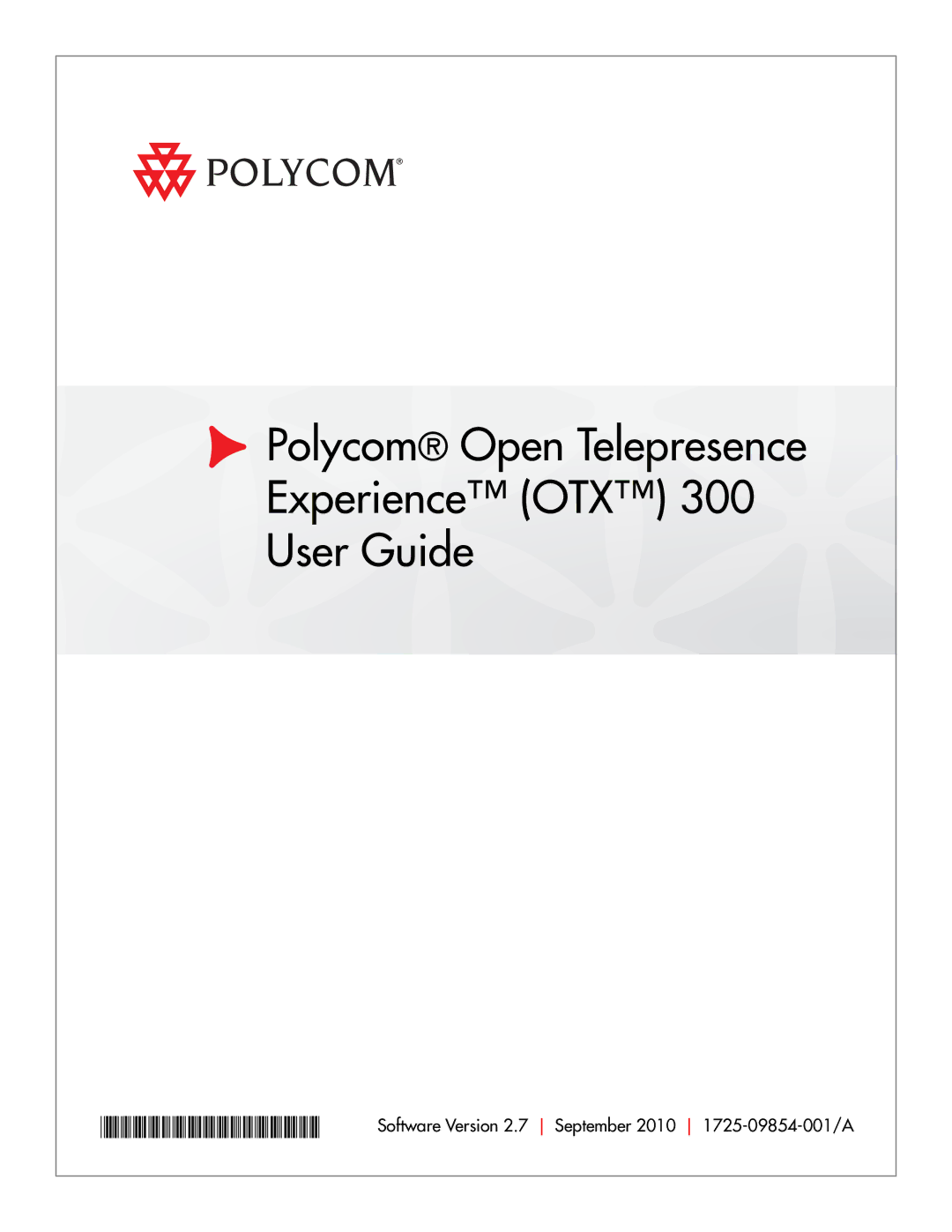 Polycom 300 manual Polycom Open Telepresence Experience OTX User Guide 